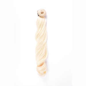 Coleta Rizada 50cm Mod 613 Rubio Platino Natural