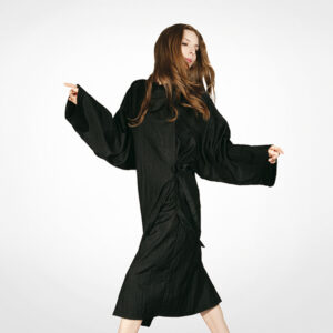 Kimono Black Nylon 72x118cm Bifull