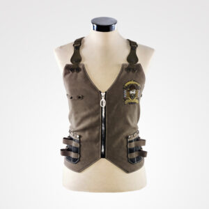 Chaleco Barbero Gris Mister Dapper