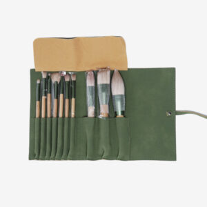 Manta Pinceles Eco Maya 10uds Madera de Haya y Pelo Nylon Bifull