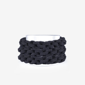 Coleteros Negros Trenzados Fuertes Strong Braided Scrunchies 3und Bifull
