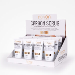Expositor Mascarilla Facial Carbon Scrub Gently ( 12uds) Novon