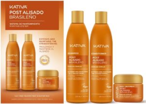 Kit Kativa Post Alisado  x 3 Uds Ch + Acond 225  + Trat 125