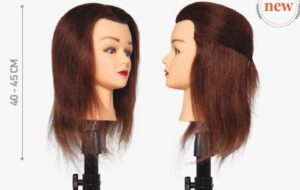 CABEZA MANIQUÍ WILD WOMAN BROWN CABELLO 30% ANIMAL +70% HUMANO. 40-45CM  (INCLUYE SOPORTE)  BIFULL