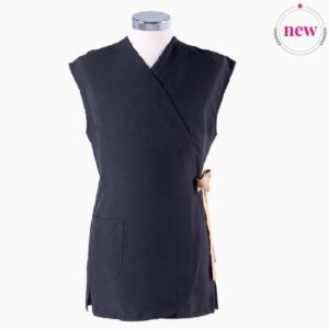 KIMONO ANTIBACTERIANO NEGRO Y DORADO M/L ESSENCE BLACK JORPAL