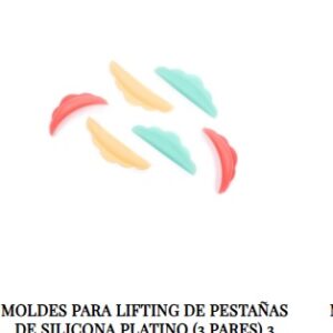 Noa-moldes de silicona platino  (3 pares) 3colores