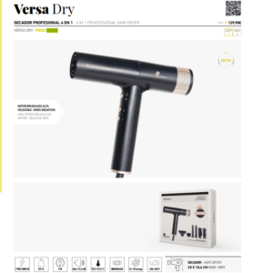Secador Profesional 6 en 1 Versadry Perfect Beauty