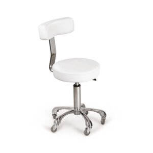 Taburete con respaldo GARDENIA BLANCO