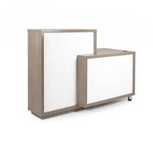 Recepcion MADAGASCAR color Blanco Satinado/Pino gris