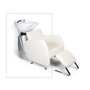 Sillon AFRODITA Blanco estetica para lavacabezas