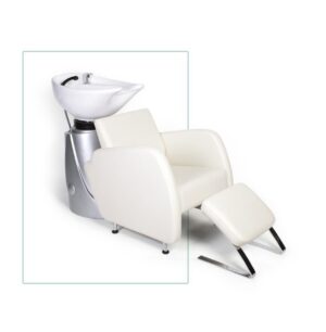 Sillon AFRODITA Blanco estetica para lavacabezas