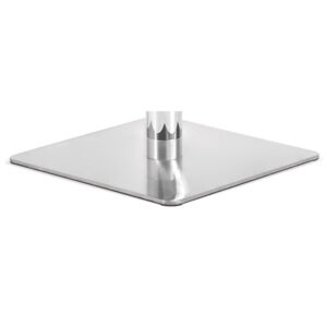 Pie Cuadrado plano acero inoxidable pulido para bomba B90