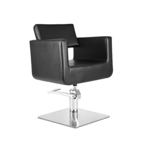 Sill. ORION Negro 006 Pie Cuadrado plano Acero Inox (P27) y B.Hid (B90)