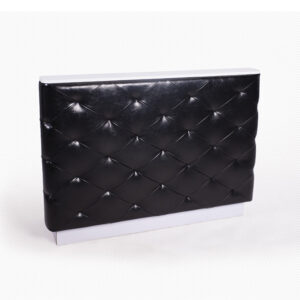 Recepcion MYKONOS – Tapizado Negro brillo 079 Capitoné