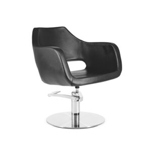 Sill. CLIO (S64) Negro 006 con pie Redondo Acero Inox mate (P29) y Bomba Hid (B90)