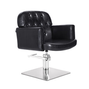 Sill. ANDROS Negro Vintage Pie Cuadrado Acero Inox P27 y B.Hid B90