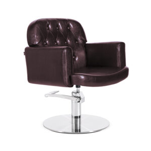 Sill. ANDROS Marron Vintage Pie Redondo Acero Inox P29 y B.Hid B90