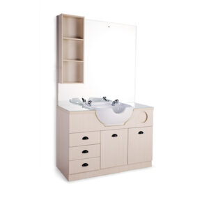 Tocador Caballero TRITON multiuso Roble Claro con cerámica