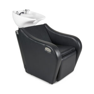 Lavac. TYRION Negro 006 Con Reposapies Electrico (Mueble Fibra Negro y Ceramica ADONIS Blanca