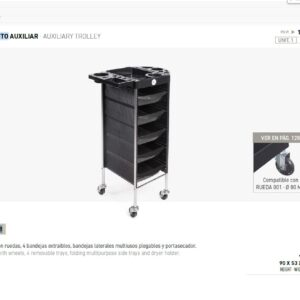 CARRO AUXILIAR NOVA NEGRO