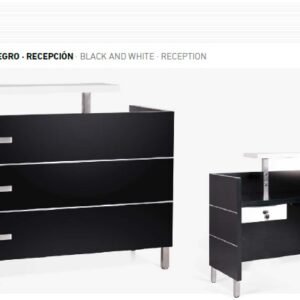 RECEPCION JAMAICA COLOR NEGRO/BLANCO