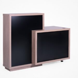 RECEPCION MADAGASCAR COLOR NEGRO SATINADO/PINO GRIS.