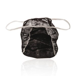 Slip Hombre Negro con Borde Blanco Desechable 100uds Bifull *LQ