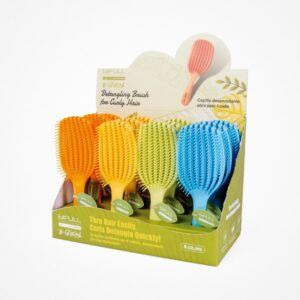 EXPOSITOR  CEPILLOS B-RECYCLED CURLY DESENREDANTE ESPECIAL RIZOS 12 UDS X 4 COLORES