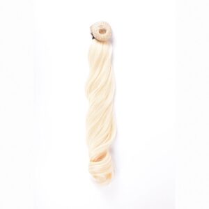 Coleta Rizada 50cm Mod 613 Rubio Platino Natural