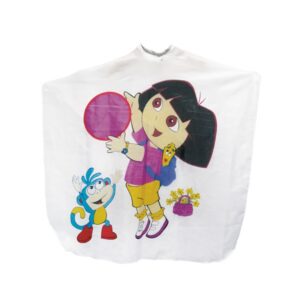 Capa de Corte Infantil Decorada con Motivo Niña Blanca D02 Bifull