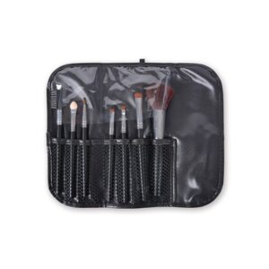 Set Estuche 7 Pinceles Maquillaje Tika Black Bifull