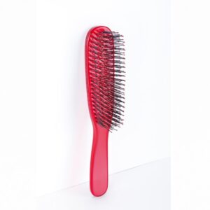 Cepillo Plano Transparente Pua Plastico Krystal Brush Red Bifull
