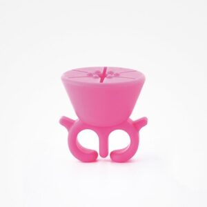 Anillo Soporte paraBotella de Esmalte Top Finger Fucsia Bifull