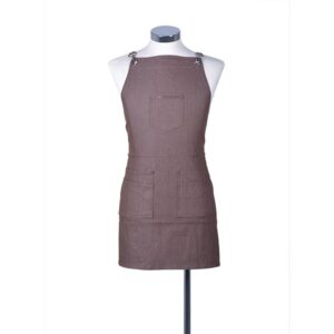 Delantal Nika Marrón Polyester 65*76cm Bifull