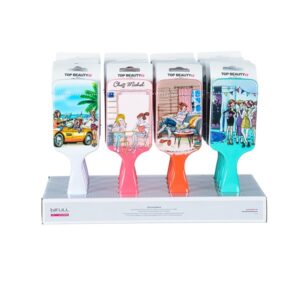 Expositor Cepillo Raqueta Top Beauty 16uds Bifull