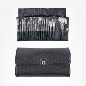 Set Estuche 18 Pinceles de Piel Cleissy Black Bifull