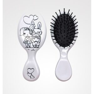 Cepillo Ovalado Mini Colorear Couple Bifull