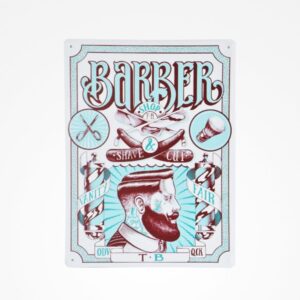 Chapas Metálicas Barberia Vintage Barber Shop Nº4