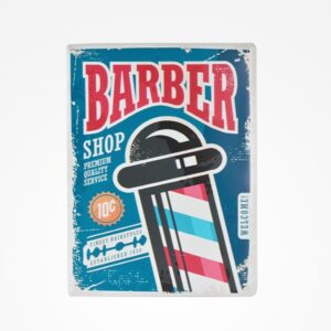 Chapas Metálicas Barberia Vintage Barber Shop Nº6