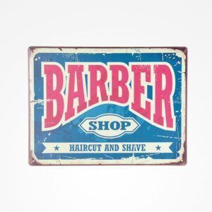 Chapas Metálicas Barberia Vintage Barber Shop Nº7