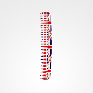 Peine Doble Batidor Union Jack Line Nº2