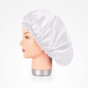 Gorro de Satén Blanco Anti Frizz