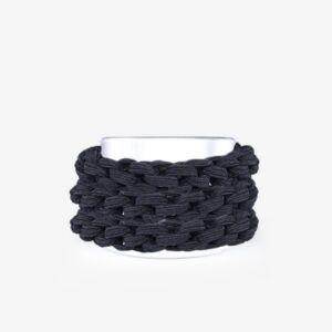 Coleteros Negros Trenzados Fuertes Strong Braided Scrunchies 3und Bifull