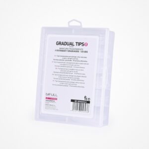 GRADUAL TIPS 120 UDS TRANSPARENTES CON FORMATO ESTÃNDAR Y GRADUADO BIFULL