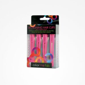 Pinzas de Silicona Rosa paraCabello 4uds Framar