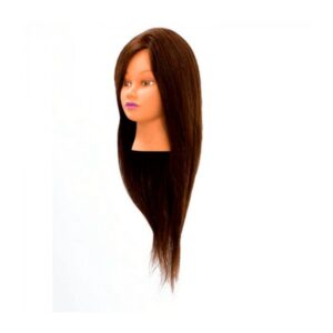 Maniqui Ateinhart 100% Pelo Humano 60cm Castaño Oscuro