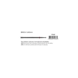 Broca Carbide Nail Burr 1.6x3mm