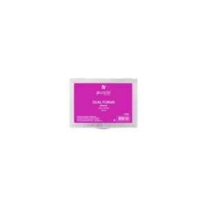 Purple Tips Uñas Dual Forms Almond Clear 120uds