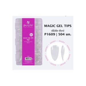 Magic Gel Tips Stiletto Short 504 Unid.