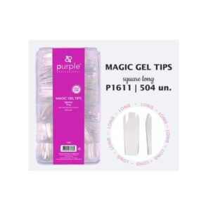 Magic Gel Tips Square Long 504 Unid.